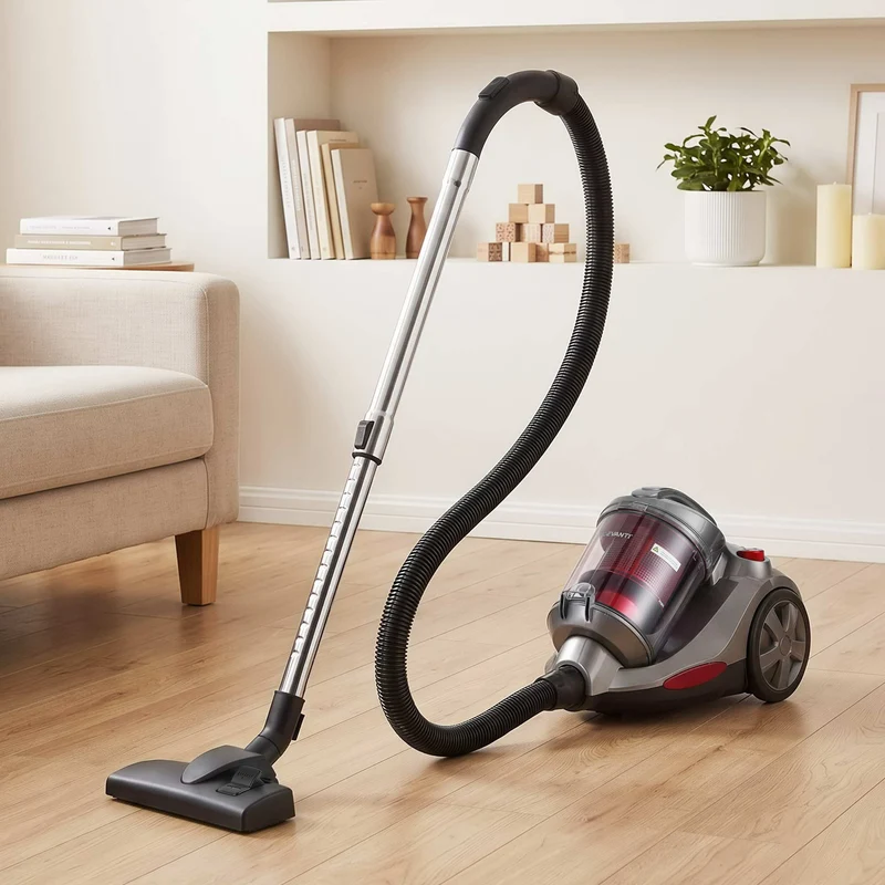 Devanti Vacuum Cleaner Bagless Canister 2000W 25kPa Powerful Suction 4L Red