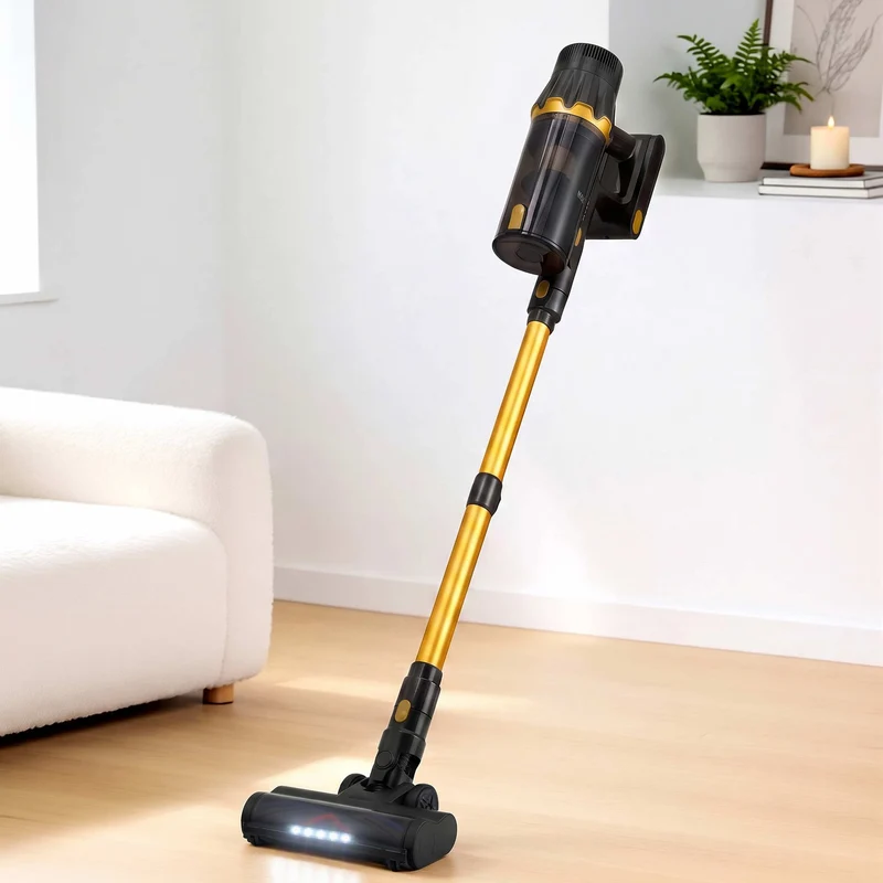 DEVANTI 30000Pa Cordless Stick Vacuum Cleaner 4-in-1 Handheld Vac Gold