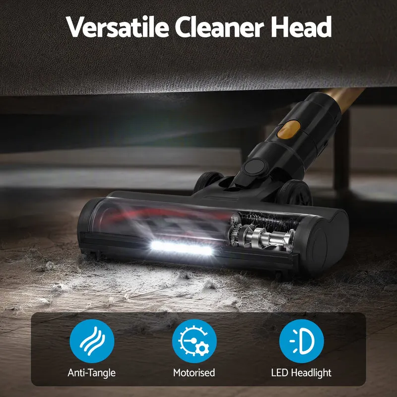 DEVANTI 30000Pa Cordless Stick Vacuum Cleaner 4-in-1 Handheld Vac Gold