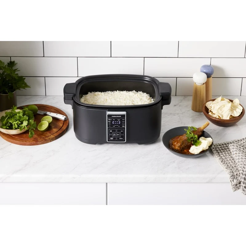 Morphy Richards Digital 6.5L Slow Cooker Matte Black 10 Preset Functions