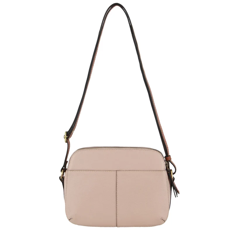 Pierre Cardin Women's Leather Classic Shoulder Crossbody Bag 24x17cm Nude