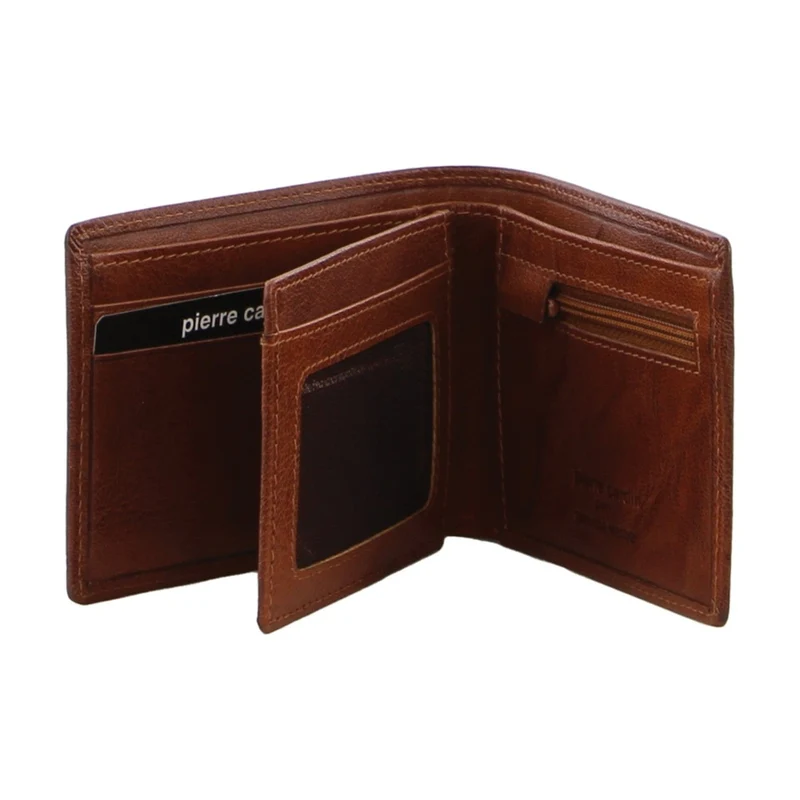 Pierre Cardin Men's Leather Bi-Fold RFID Protected Wallet 11cm Tan