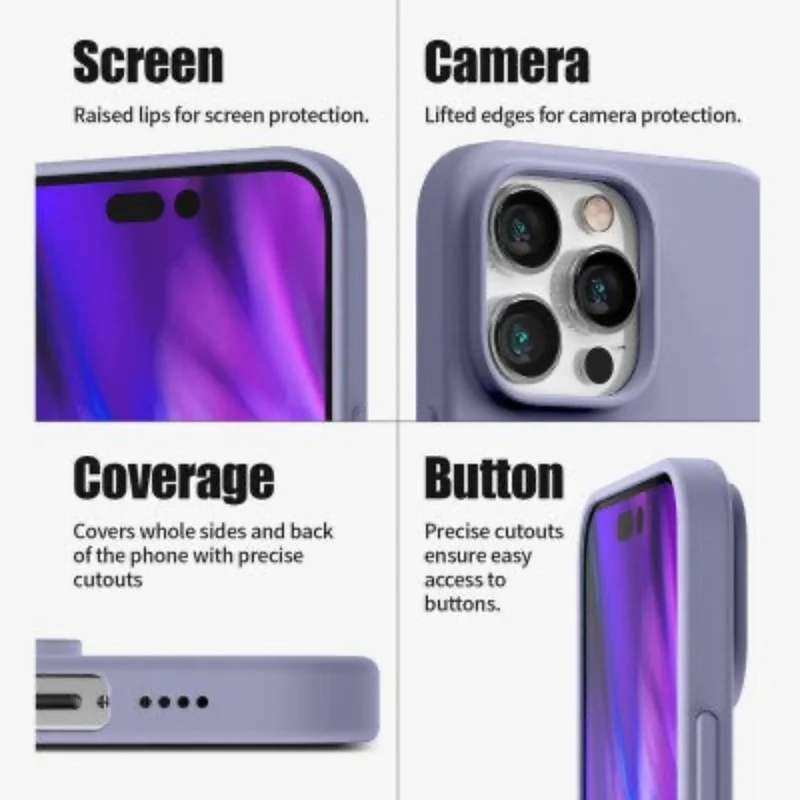 Goospery Silicon for iPhone 16 Pro Max - Purple