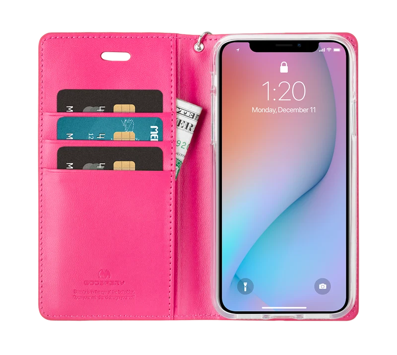 Goospery Bluemoon Flip Case for iPhone 13 Pro Max - Red