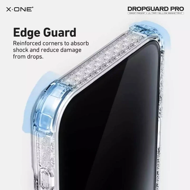 X.One [Mgsafe] Dropguard Pro Impact Protection Case iPhone 17 Pro - Transparent Black