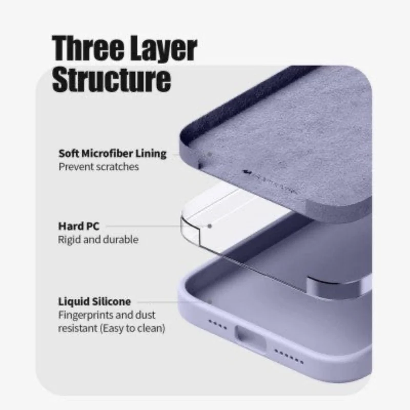 Goospery Silicon for iPhone 16 Pro - Navy