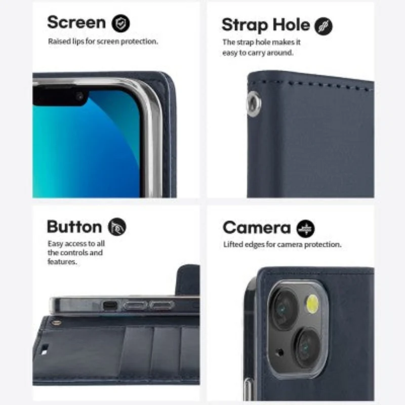 Goospery Bluemoon Diary for iPhone 16 Pro Max - Brown, With Magsafe