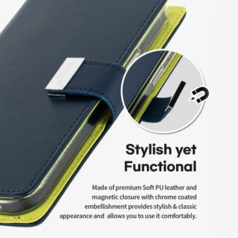 Goospery Rich Diary for iPhone 16 - Navy
