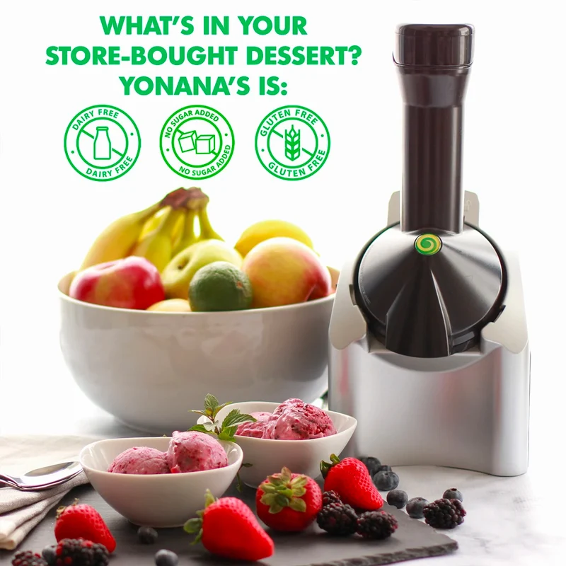 Yonanas Electric Dessert/Frozen Ice Fruit 200W Silver
