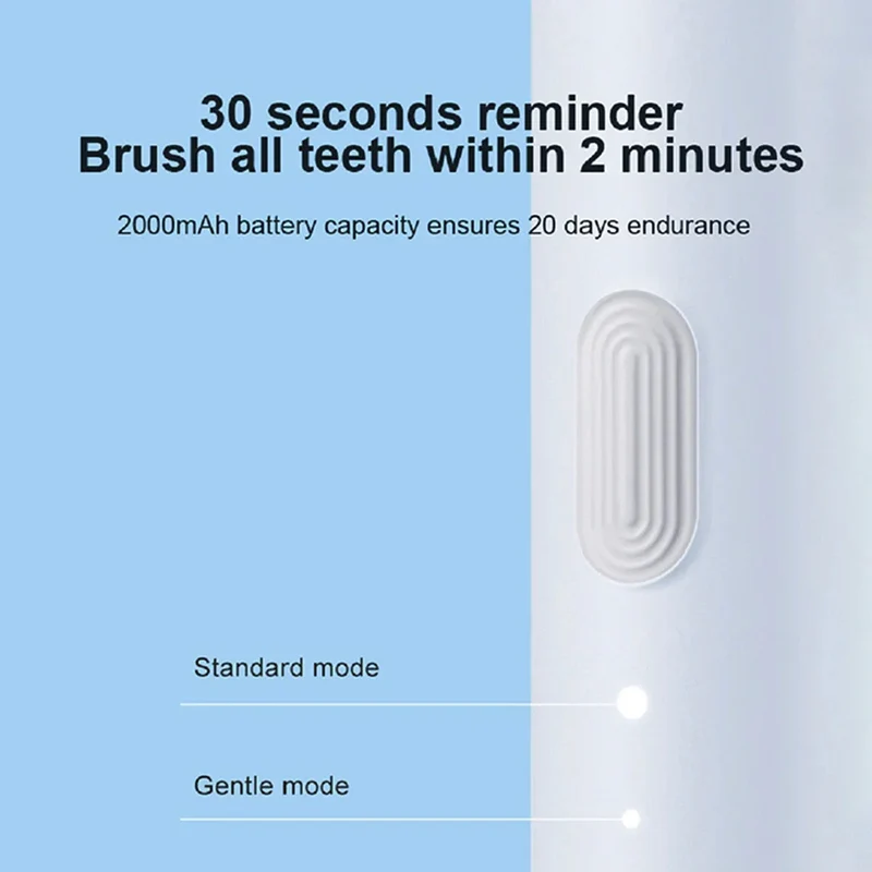 DR.BEI Sonic Electric Toothbrush Rechargeable Portable (White)