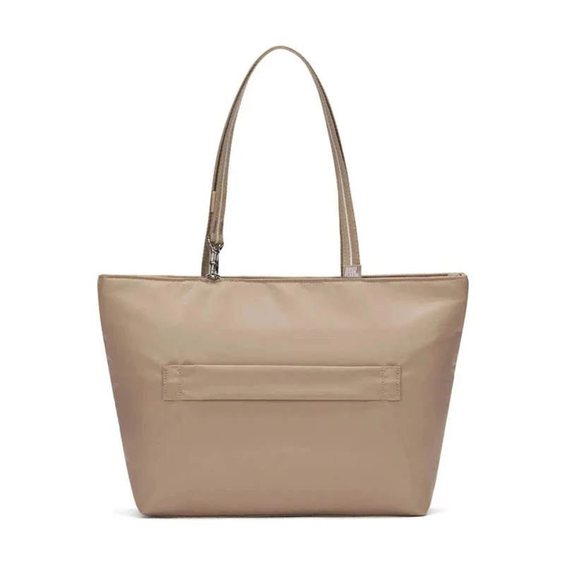 Pacsafe W Anti-Theft RFID Blocking Carryall 13" Laptop Tote Bag Taupe