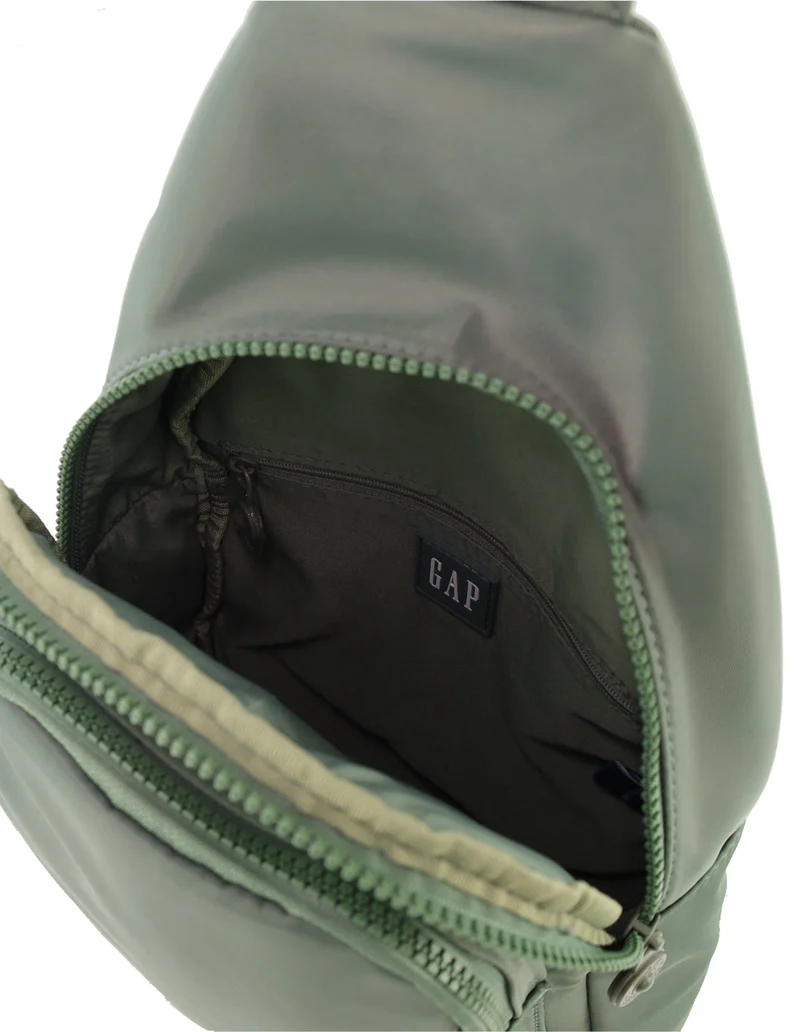 GAP Unisex Travel Nylon Crossbody/Sling Bag w/ Secure Zip 23x38cm Twig