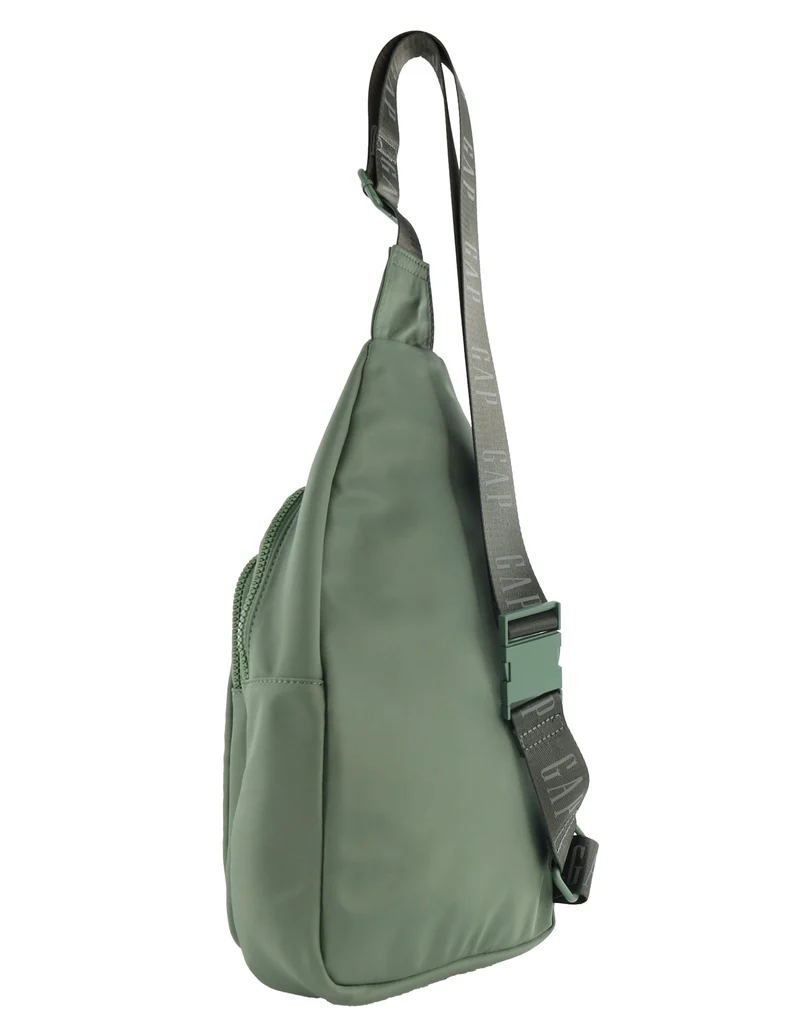 GAP Unisex Travel Nylon Crossbody/Sling Bag w/ Secure Zip 23x38cm Twig