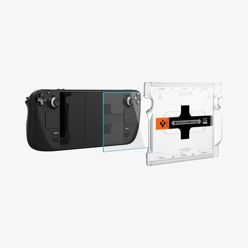Spigen Valve Steam Deck OLED 2023 / LCD 2022 EZ Fit GLAS.tR Slim 1PC Video Game Accessories - Clear