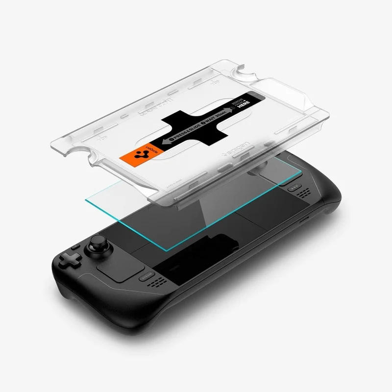 Spigen Valve Steam Deck OLED 2023 / LCD 2022 EZ Fit GLAS.tR Slim 1PC Video Game Accessories - Clear
