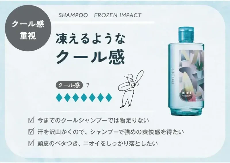 Arimino Mint Shampoo Frozen Impact 18.7 fl oz / 550ml