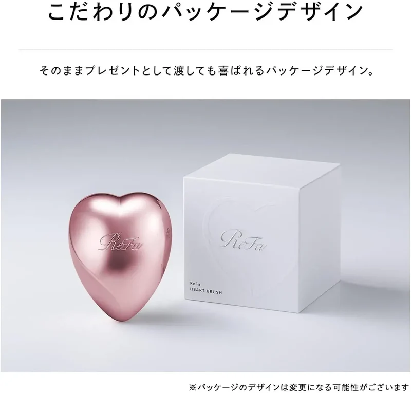 ReFa Heart Brush Hair Detangling Brush for Smooth, Glossy Hair