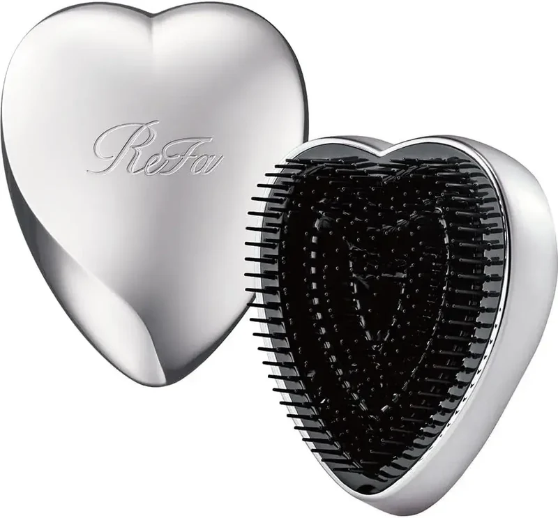 ReFa Heart Brush Hair Detangling Brush for Smooth, Glossy Hair