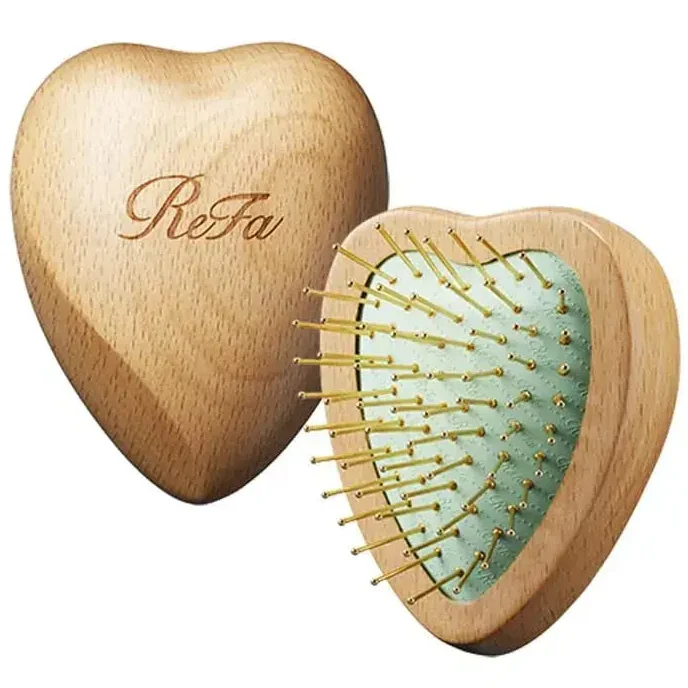 ReFa Heart Brush Hair Detangling Brush for Smooth, Glossy Hair