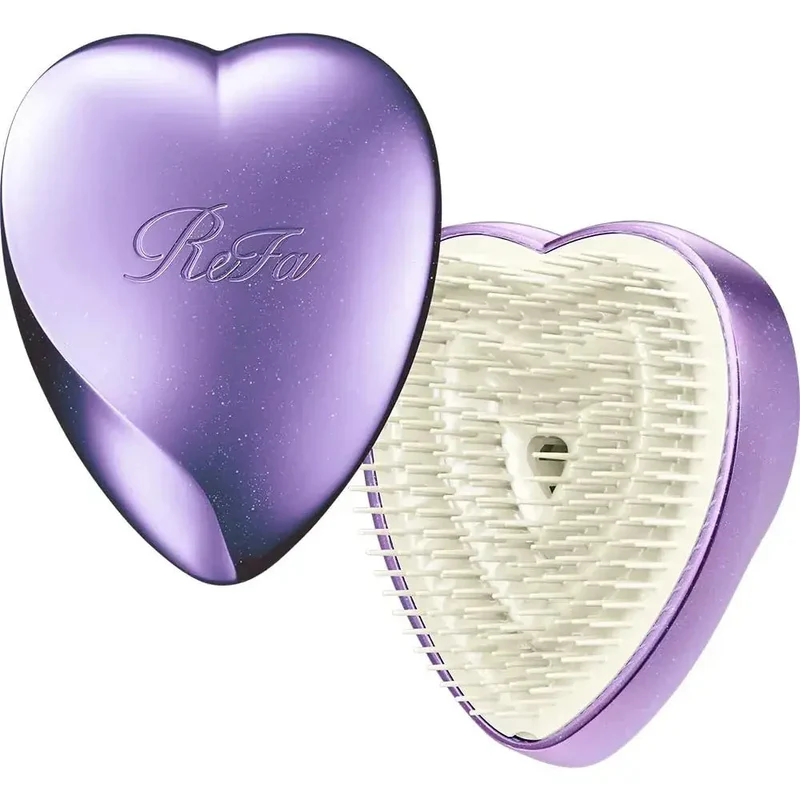 ReFa Heart Brush Hair Detangling Brush for Smooth, Glossy Hair