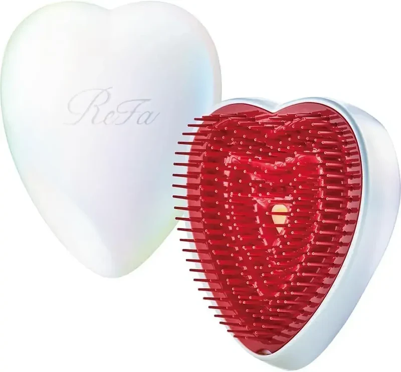 ReFa Heart Brush Hair Detangling Brush for Smooth, Glossy Hair