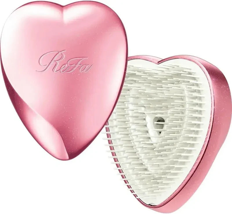 ReFa Heart Brush Hair Detangling Brush for Smooth, Glossy Hair