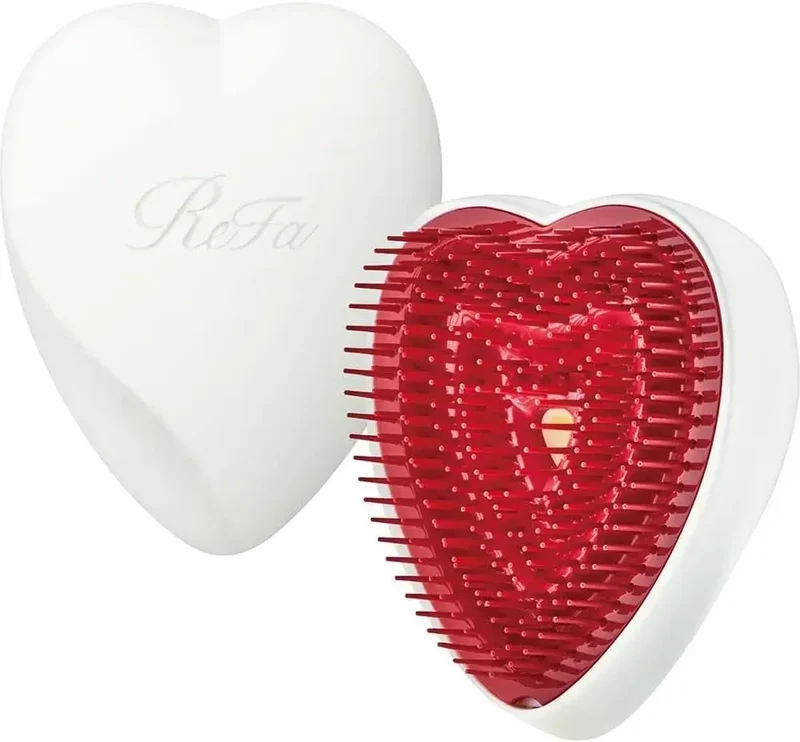 ReFa Heart Brush Hair Detangling Brush for Smooth, Glossy Hair