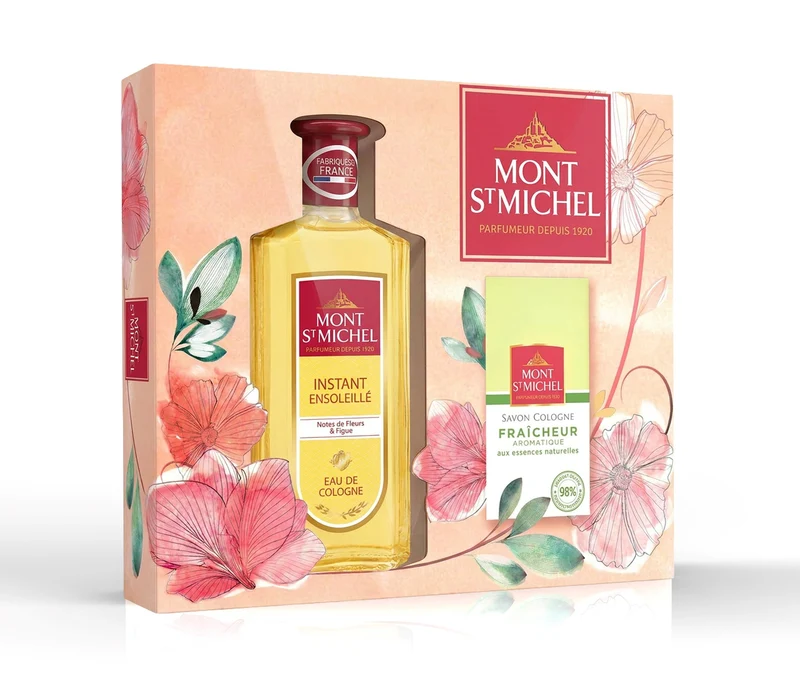 Coffret d'eau de cologne 250ml et savon