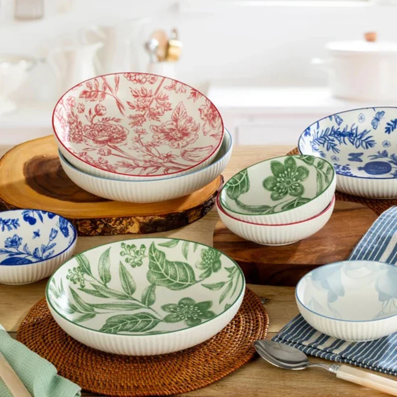 SIGNATURE HOUSEWARES - Ensemble de 8 Bols en Grès