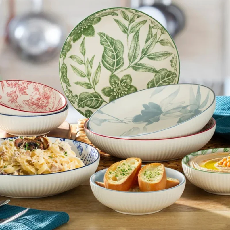 SIGNATURE HOUSEWARES - Ensemble de 8 Bols en Grès