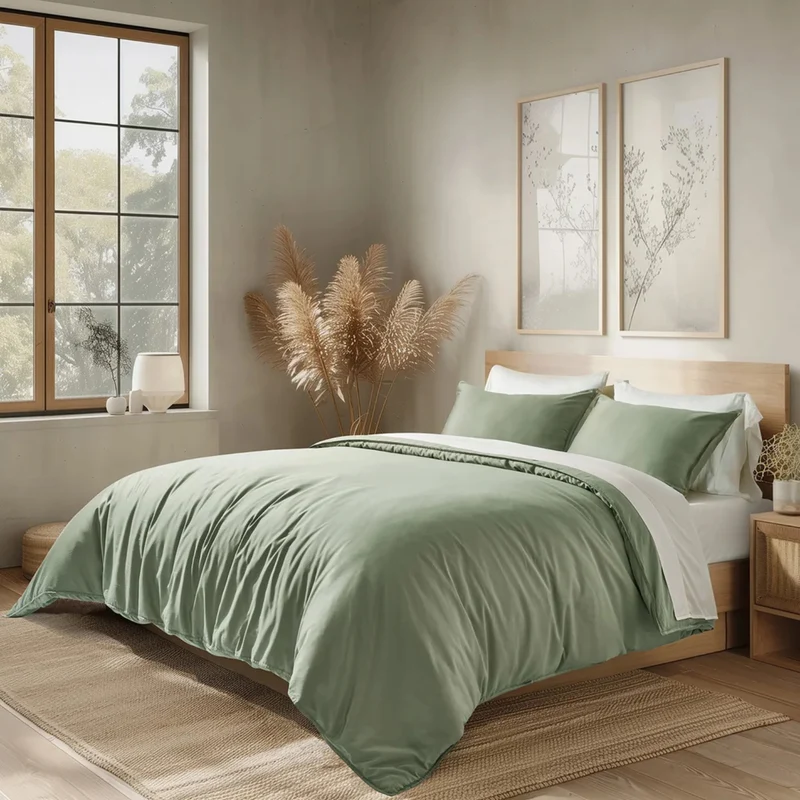 EVERGRACE - Ensemble de Couette en Coton Tencel