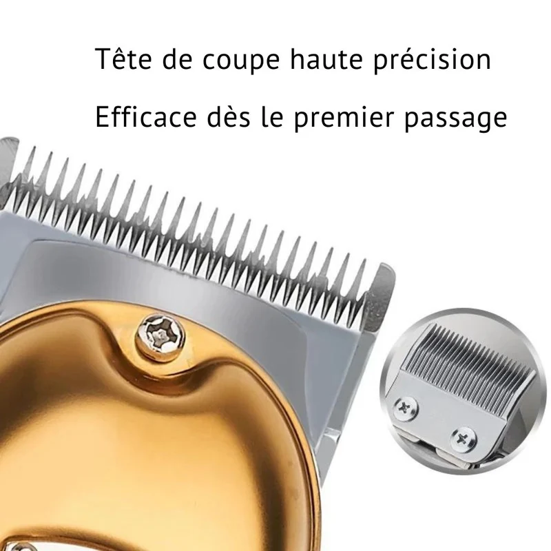 Tondeuse cheveux et barbe dorée