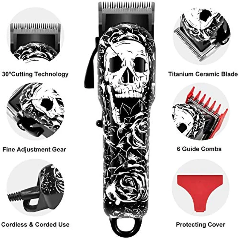 Tondeuse Barbe et Cheveux - Kit de Coupe Professionnel