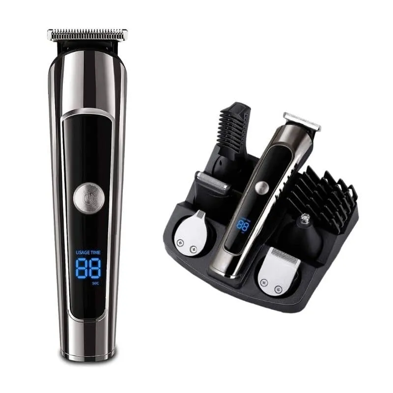 Tondeuse barbe et cheveux professionelle - Coffret de rasage complet - Rasoir electrique 2022