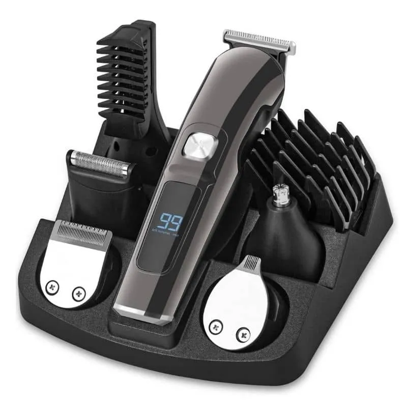 Tondeuse barbe et cheveux - Rasoir électrique waterproof pour homme