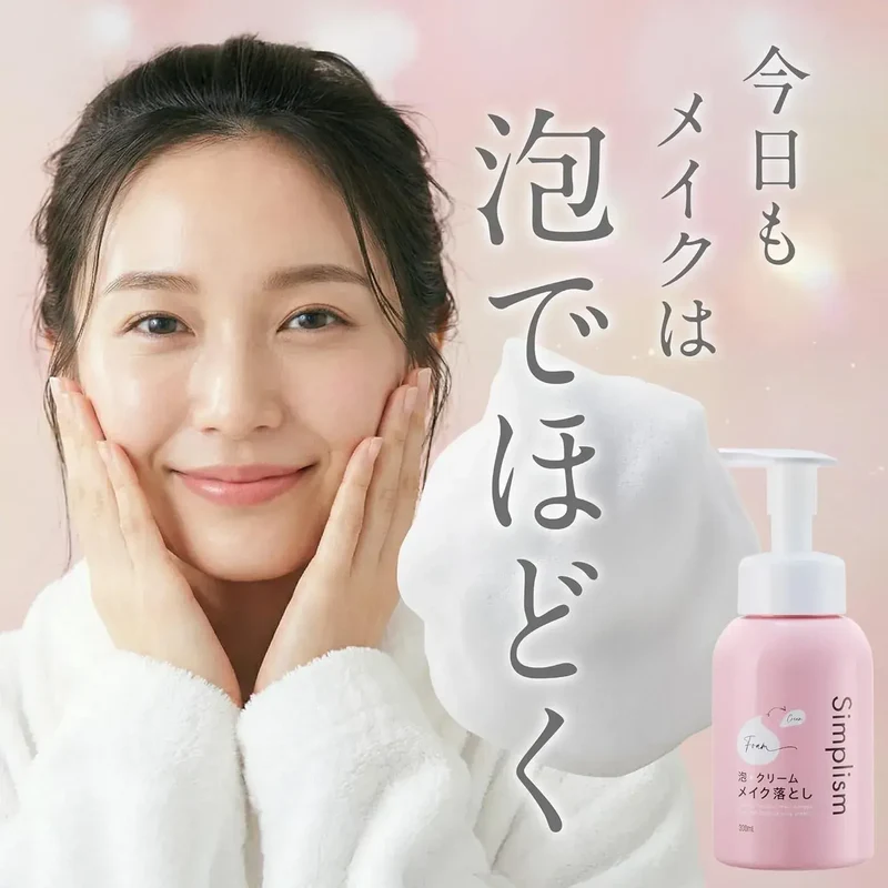 Kagayaku Cosme Simplism Moisturizing Foam Facial Wash 300ml