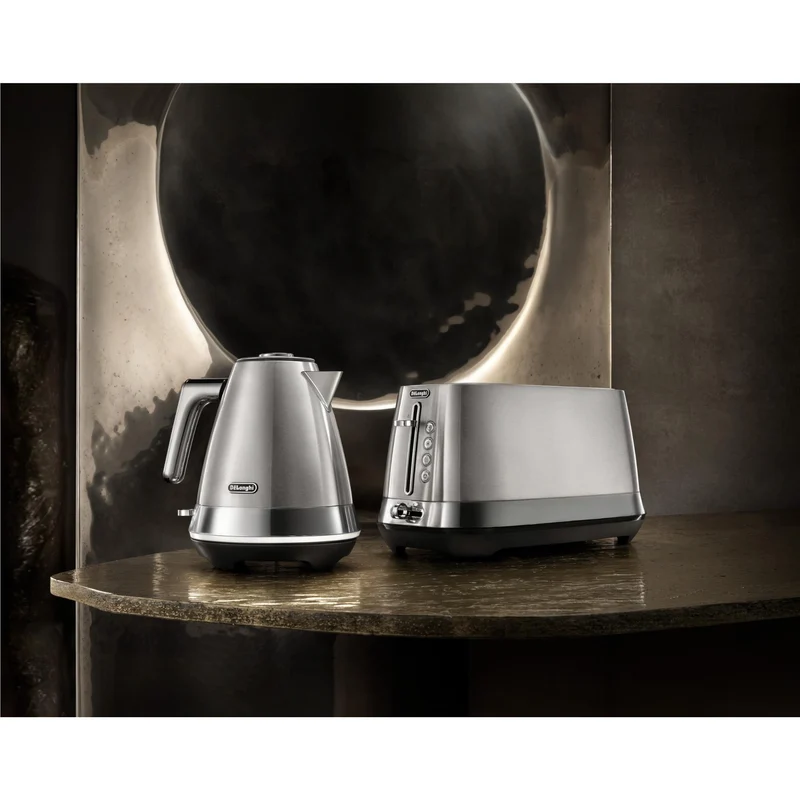 De'Longhi Diadema 2 Slice Long Slot Toaster (Platinum)