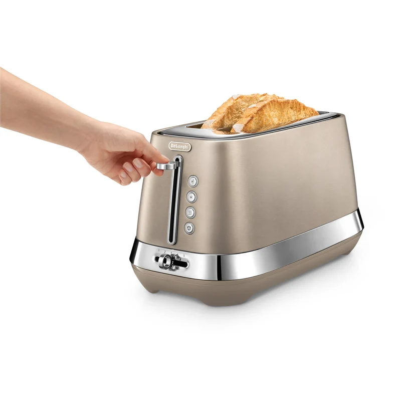 De'Longhi Diadema 2 Slice Long Slot Toaster (Bronze)