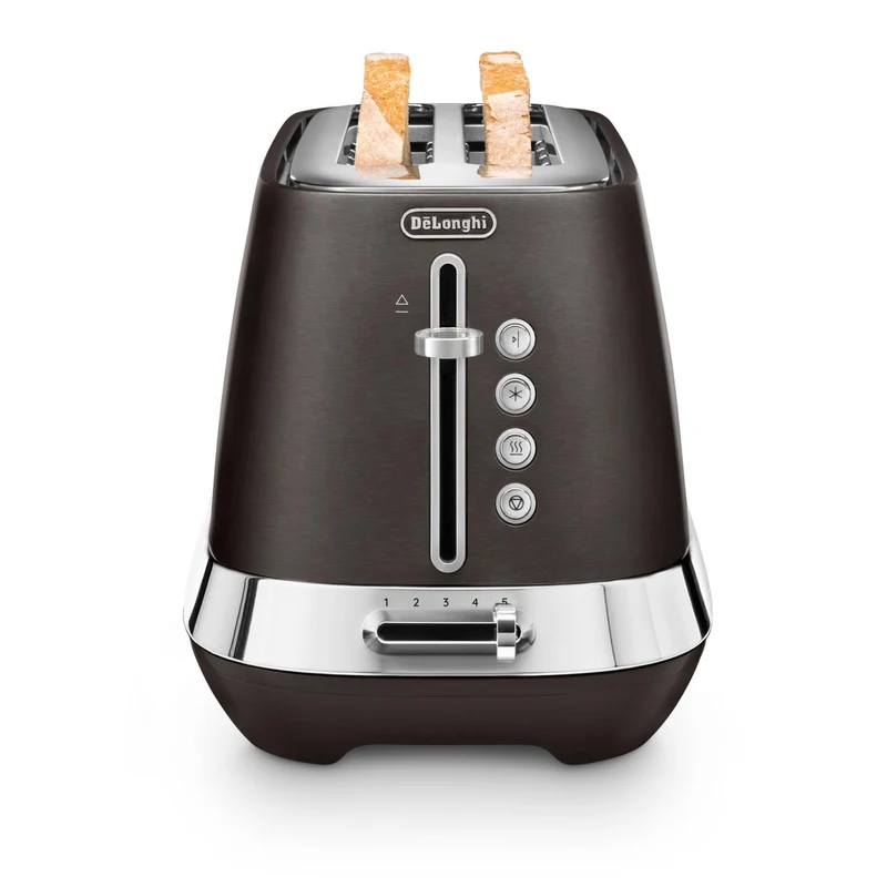 De'Longhi Diadema 2 Slice Long Slot Toaster (Onyx Black)