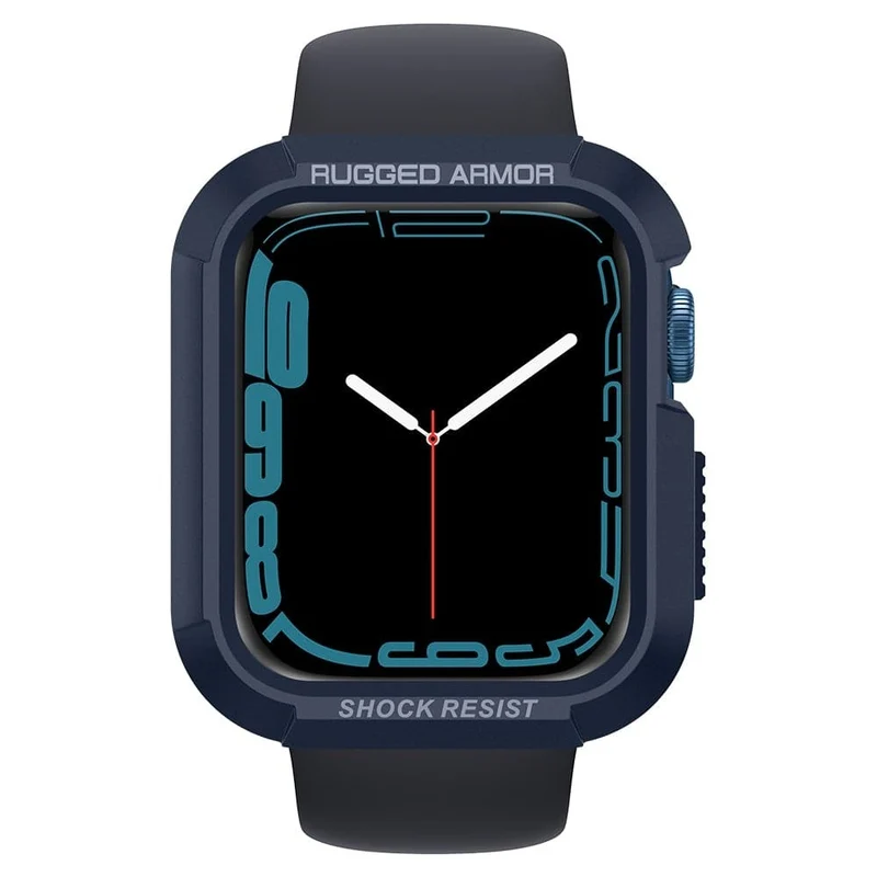 Spigen Apple Watch SE3/9/8/SE2/7/6/SE/5/4 (45mm/44mm) Rugged Armor Case (Blue)