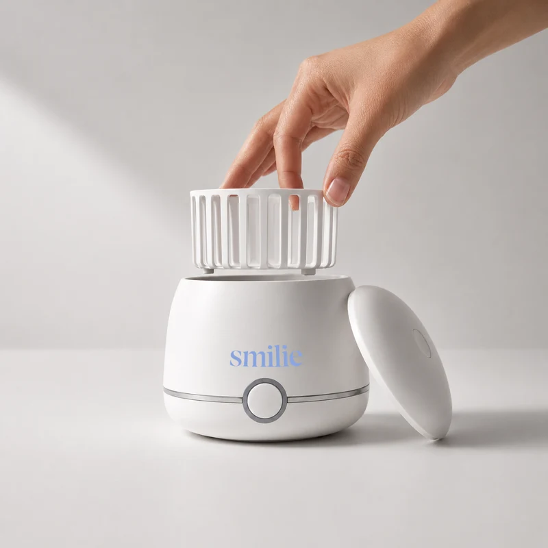 Smilie Ultrasonic Dental Cleaner For Retainers, Aligners and Mouthguards