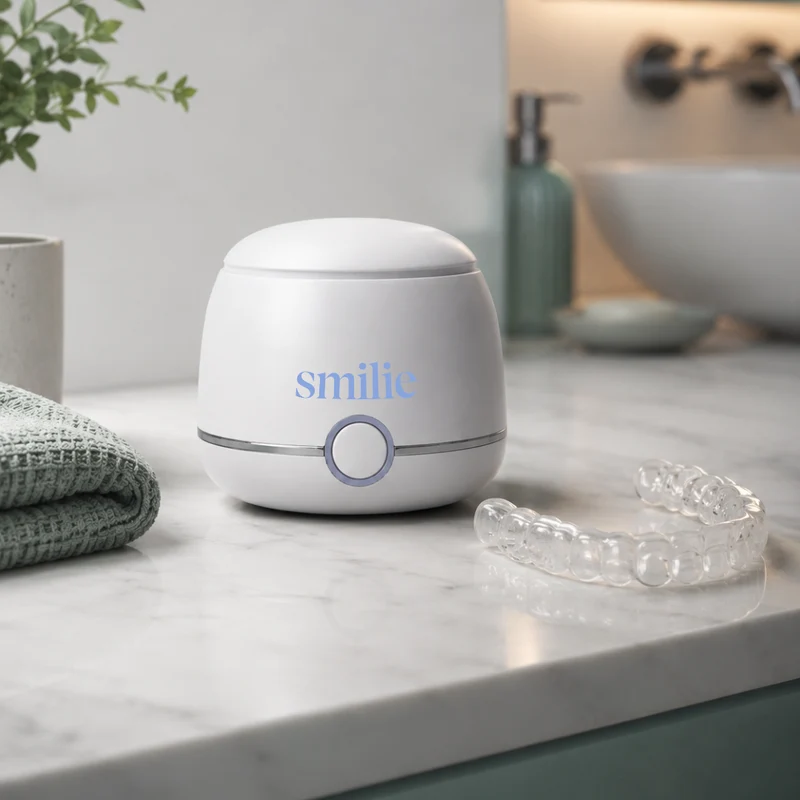 Smilie Ultrasonic Dental Cleaner For Retainers, Aligners and Mouthguards