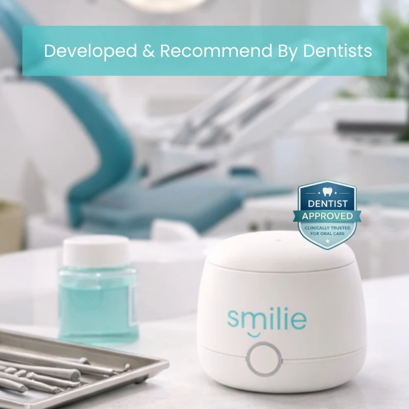 Smilie Ultrasonic Dental Cleaner For Retainers, Aligners and Mouthguards