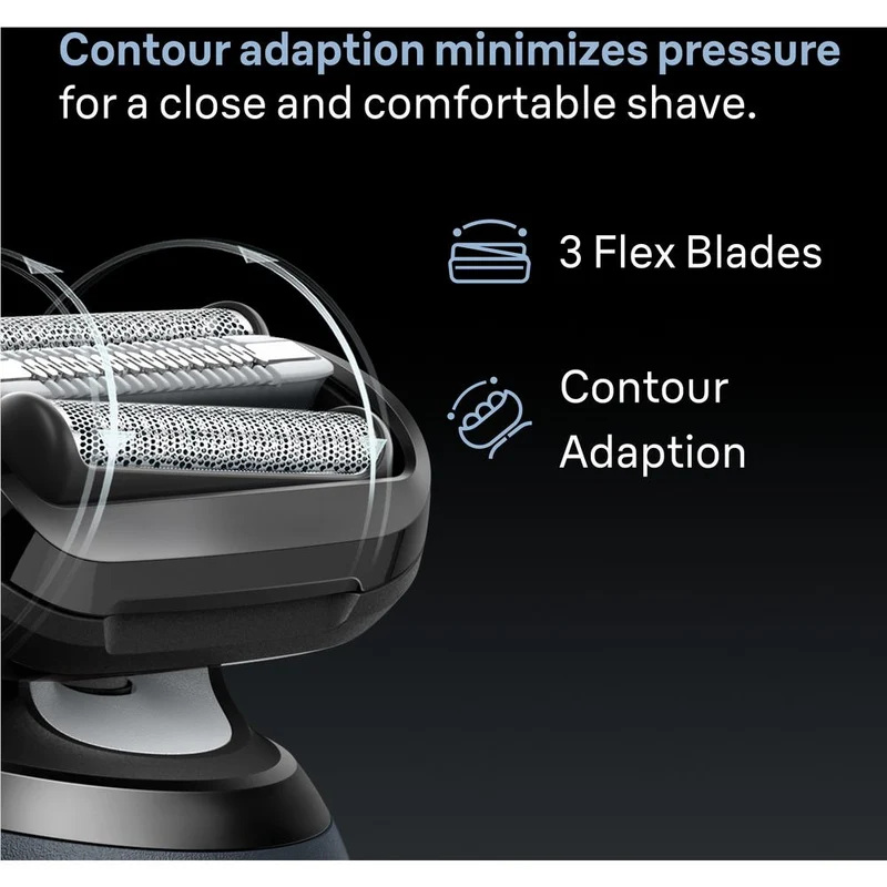 Braun Series 6 64B Shaver Head with Sensitive Skinguard (Black)