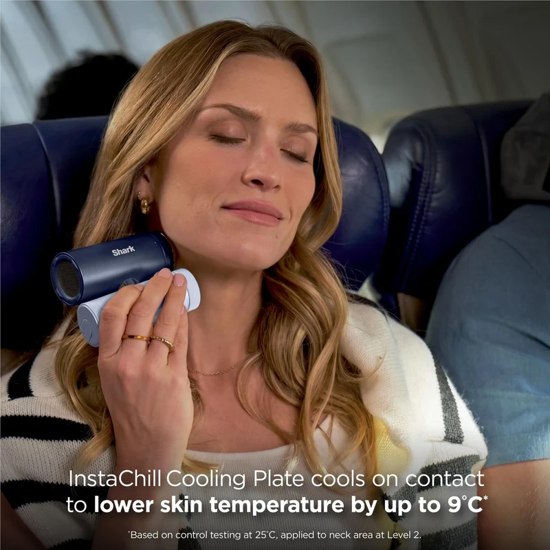 Shark ChillPill 3-in-1 Personal Cooling System (Navy Blue)