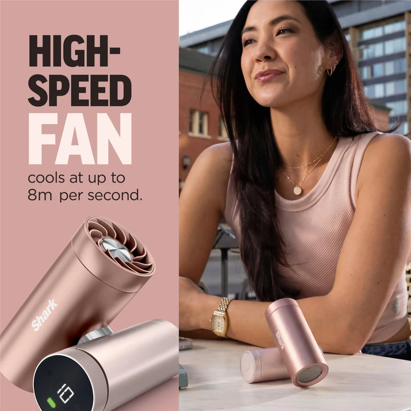 Shark ChillPill 3-in-1 Personal Cooling System (Rose Gold)