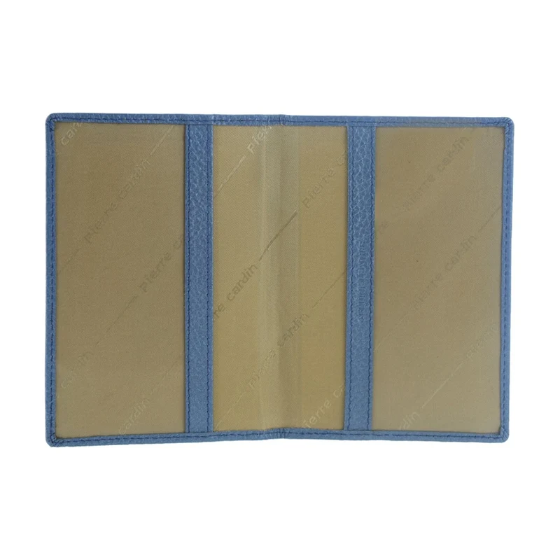 Pierre Cardin Leather Passport Holder/Cover Protected RFID Wallet Pearl