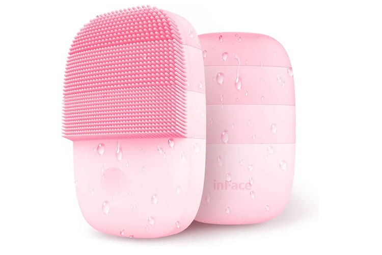inFace Facial Silicone Cleanser Brush (Pink)