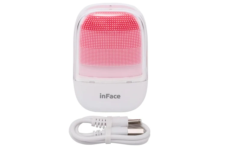 inFace Facial Silicone Cleanser Brush (Pink)