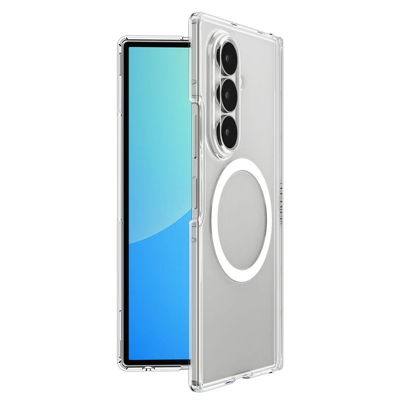 Spigen Galaxy Z Fold 8 Ultra Ultra Hybrid Pro (MagFit) Case (Clear Case / White Ring)